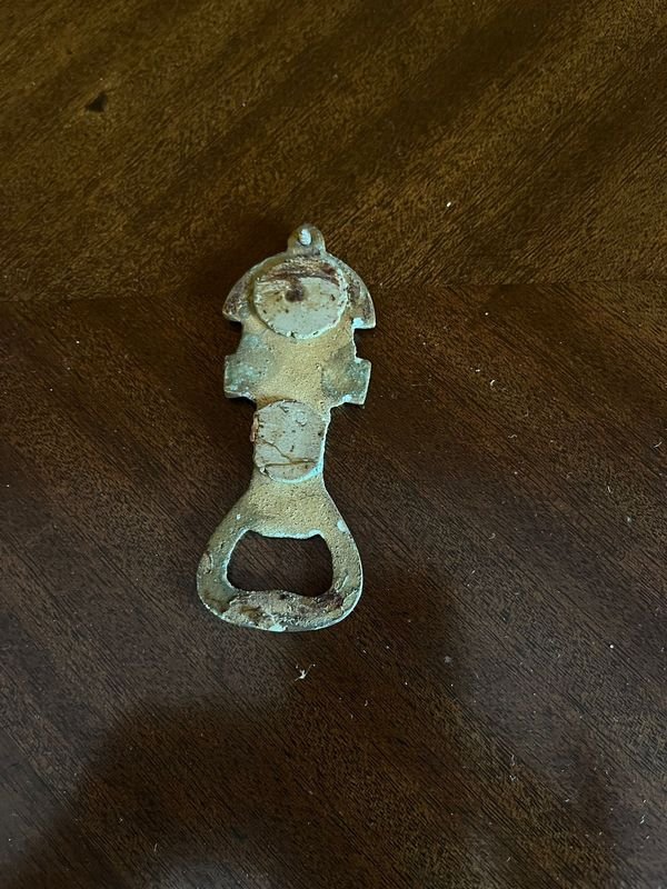 Destapador y espada de bronce macizo - Colección de armas antiguas - imagen 3