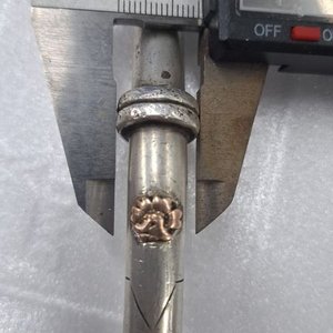 Bombilla Gruesa de Plata y Oro para Mate - imagen 5