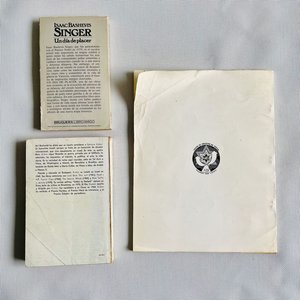 Lote de Libros: "Mi Mundo Judío" de David Ben Gurión, "Un Día de Placer" de Isaac Bashevis Singer y "Flor de Vivo" de Ephraim Kishon - imagen 2