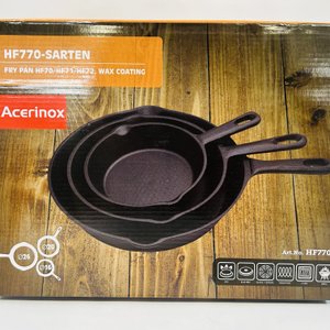 Lote anterior: Kit de 3 Sartenes de Hierro Fundido Acerinox