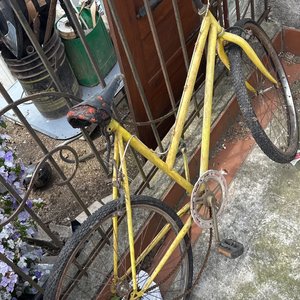 Lote siguiente: Bicicleta Amarilla Antigua