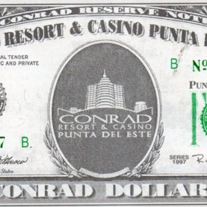 5 Dólares Conrad Resort & Casino Punta del Este - Coleccionismo - imagen 2