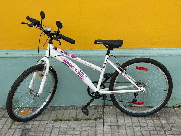 Bicicleta Baccio Alpina Rodado 24 Blanca Casi Nueva