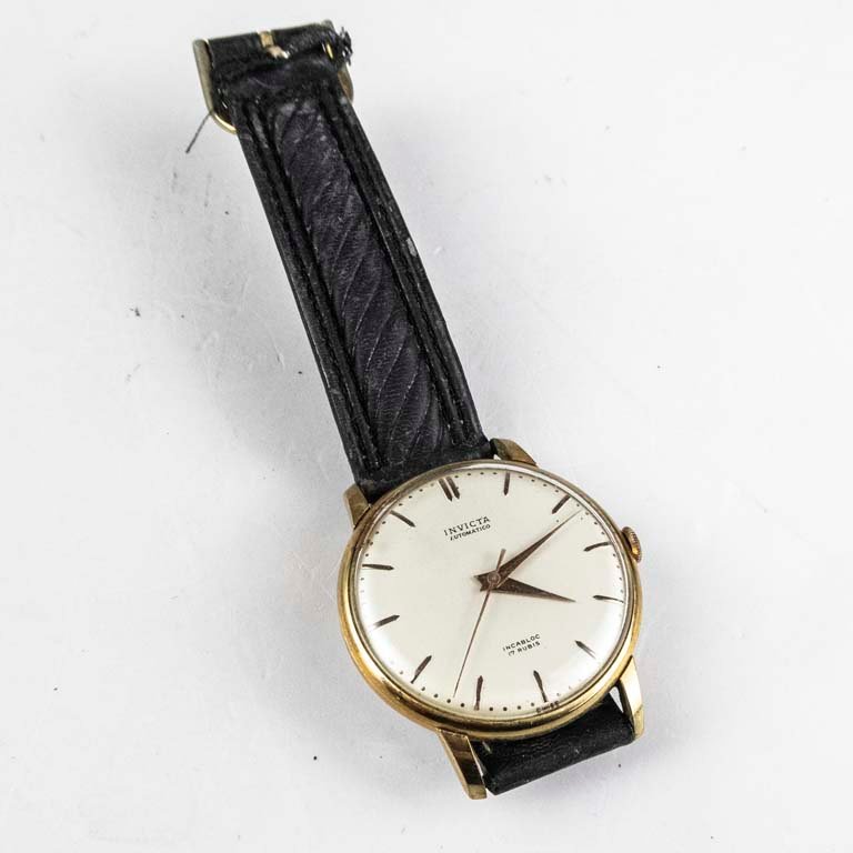 Reloj Invicta automático con malla de cuero - imagen 2