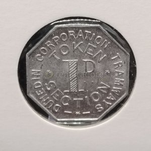 Token de Tranvía de la Municipalidad de Dunedin, Nueva Zelanda, 1865 - imagen 5
