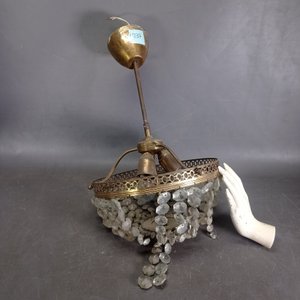Colgante de Bronce con Cristales para Tres Luces - imagen 6