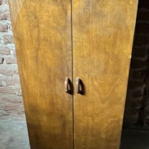 Mueble Auxiliar de Madera con Ruedas y 3 Reparticiones - imagen 1