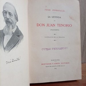 Libro La Leyenda de Don Juan Tenorio de José Zorrilla, Edición Española 1895 - imagen 2
