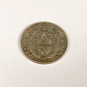 Moneda de Plata de Un Cuarto de Balboa de Panamá - 1947 - imagen 3