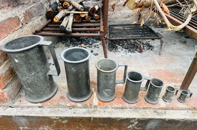 Lotes de estaño antiguos para decorar - imagen 3