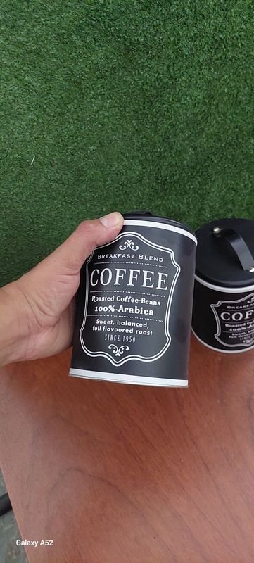 Par de tarros de chapa con tapa, excelente condición - imagen 3