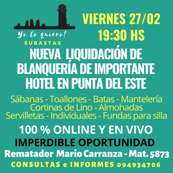 Subasta de cartón verde
