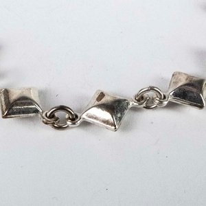 Pulsera de Plata con Diseño de Rombo - imagen 2