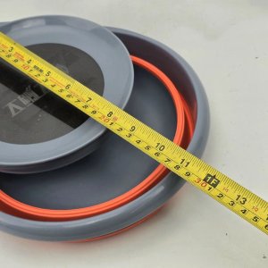 Bol Plegable Gris y Naranja - imagen 2