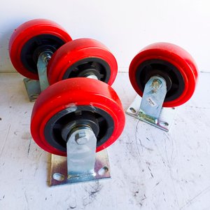 Lote siguiente: Set de 6 Ruedas Giratorias de Teflón Rojo 8 Pulgadas