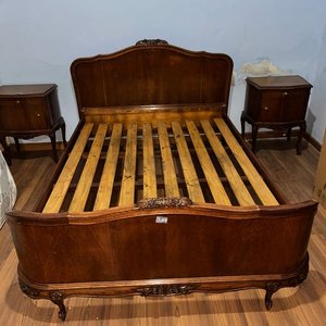 Lote siguiente: Cama Francesa Estilo Luis XV 2 Plazas Madera Maciza