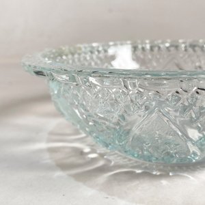 Caramelera Antigua de Vidrio Tallado con Tapa - Diámetro 18 cm - imagen 4