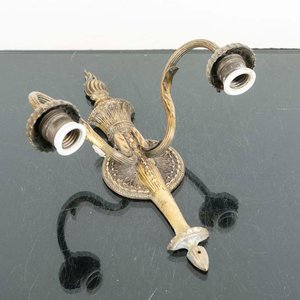 Aplique de Bronce con Dos Luces Estilo Clásico - imagen 1