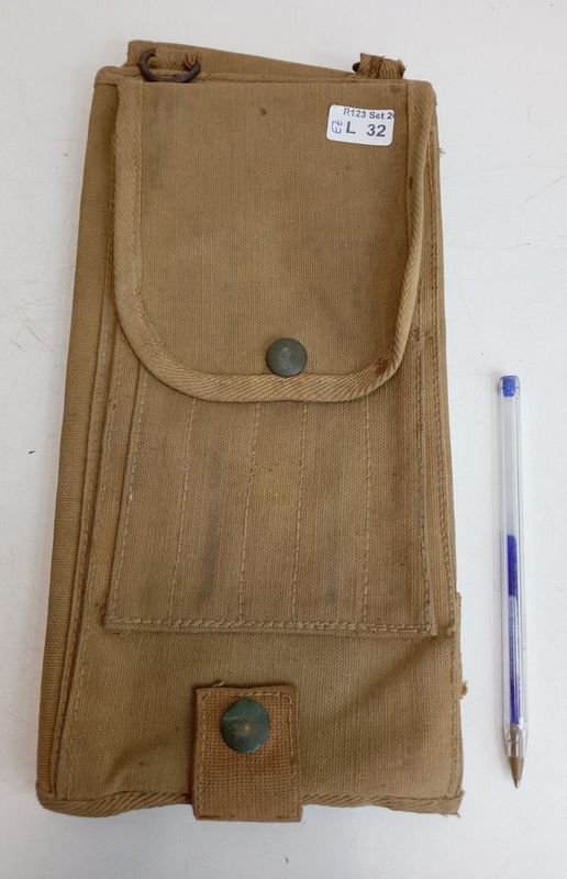 Estuche Militar GEMSCO de Lona Caqui para Mapas o Documentos
