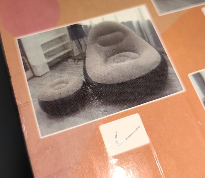 Sillon Inflable Con Puff, Gris - Nuevo y En Caja - imagen 5