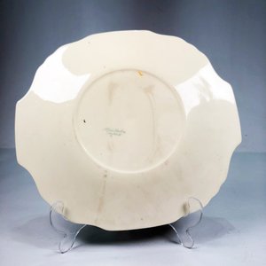 Plato de Porcelana Inglesa Floral con Guarda Dorada - Alfred Meakin - imagen 4