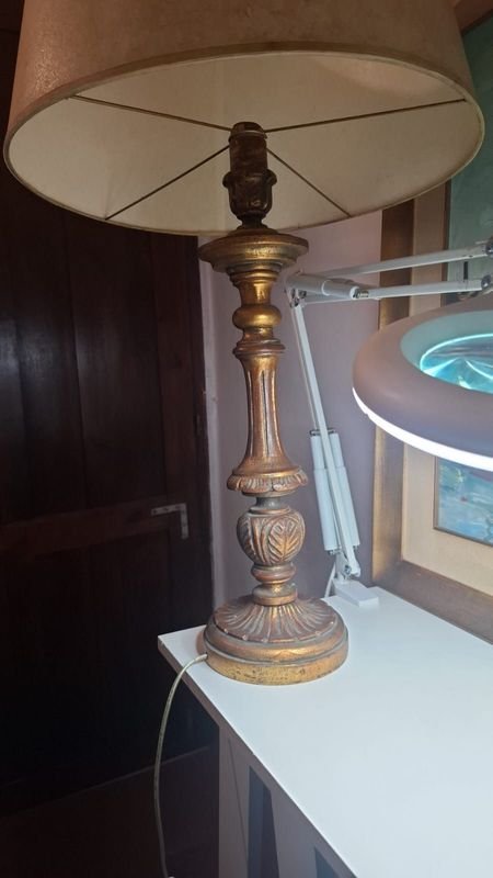 Lámparas talladas de madera, estilo par se, alto 80 cm cu. - imagen 9