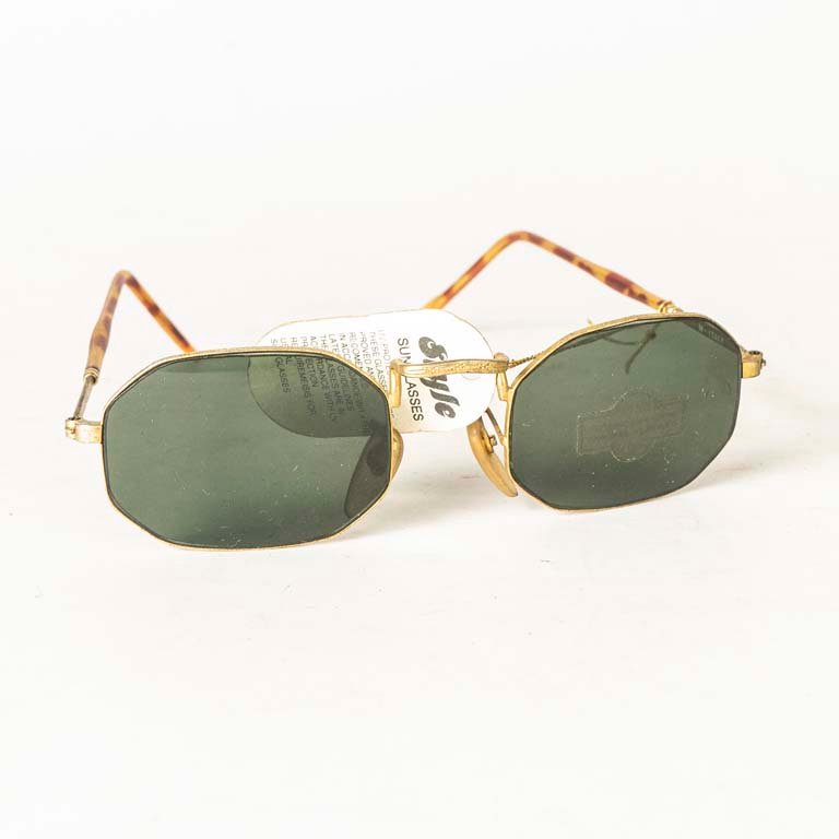 Par de Lentes de Sol Estilo Vintage Imitación Tortoise