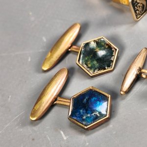 Tres Pares de Gemelos Antiguos con Diseños Variados - imagen 5