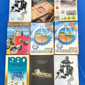 Lote de 9 Almanaques del Banco de Seguros del Estado - imagen 1