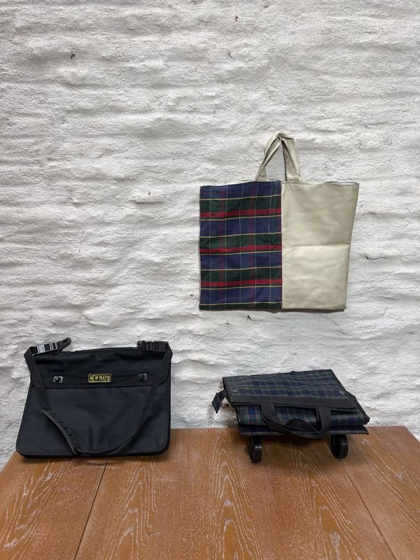 Dos bolsos y carrito para feria plegable - imagen 3