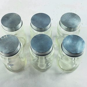 Seis frascos hialinos con tapa 19 cm - imagen 2