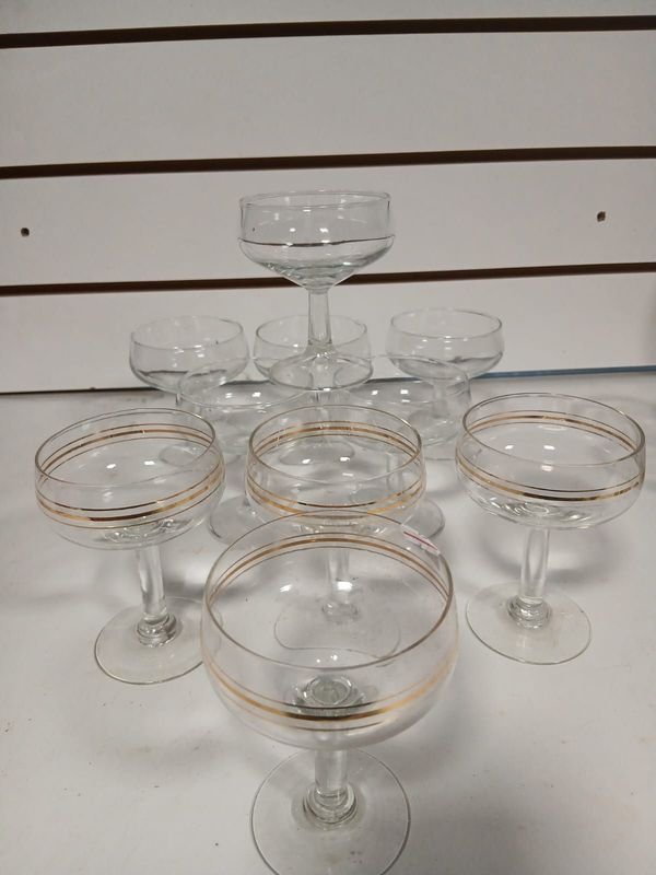 Lote de 19 Copas de Cristal Variadas