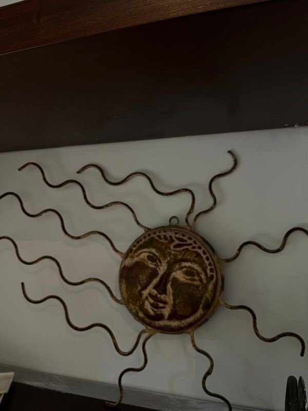 Sol Decorativo de Chapa y Cerámica