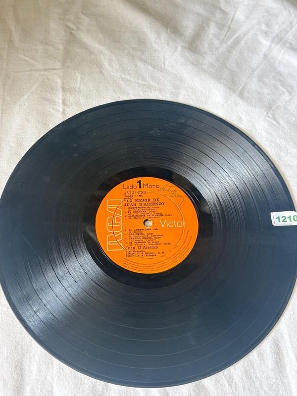 Disco de Vinilo "Lo Mejor de Juan D'Arienzo" RCA Victor