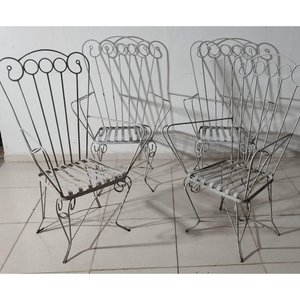 Lote anterior: 4 Sillas de Hierro Forjado Estilo Clásico para Patio
