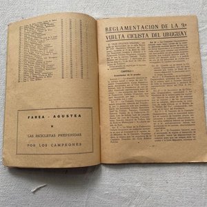 Libro Novena Vuelta Ciclista del Uruguay 1952 con Mapa de Etapas y Publicidad - imagen 4