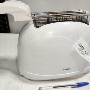 Tostadora Eléctrica Blanca para 2 Panes con Soporte - imagen 2
