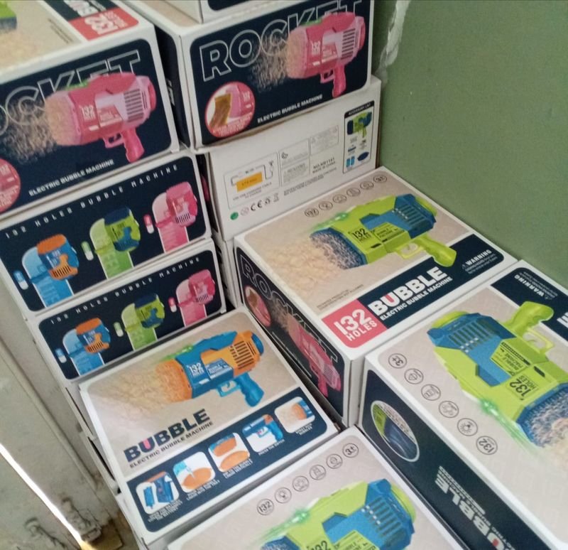 Pistola Lanza Burbujas Bazooka Eléctrica - Nueva y Recargable - imagen 2