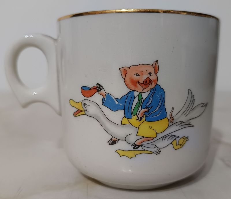 Taza de Porcelana INGLESA para Té de WOOD'S, coleccionable - imagen 2