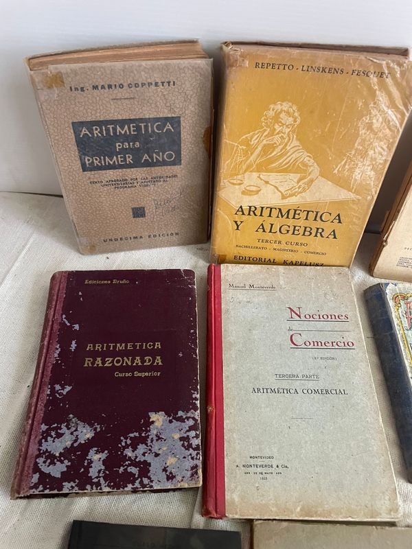 Lote de Libros de Aritmética de Mario Coppetti y otros autores