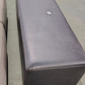 Puff Rectangular Negro para Pie de Cama o Asiento - imagen 6