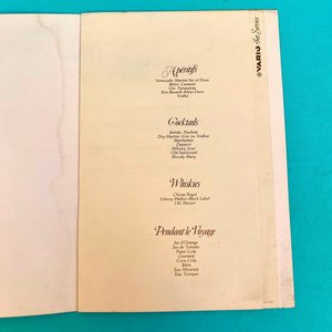 Antiguo Menú a la Carta Varig Francés con Tucanes - imagen 5
