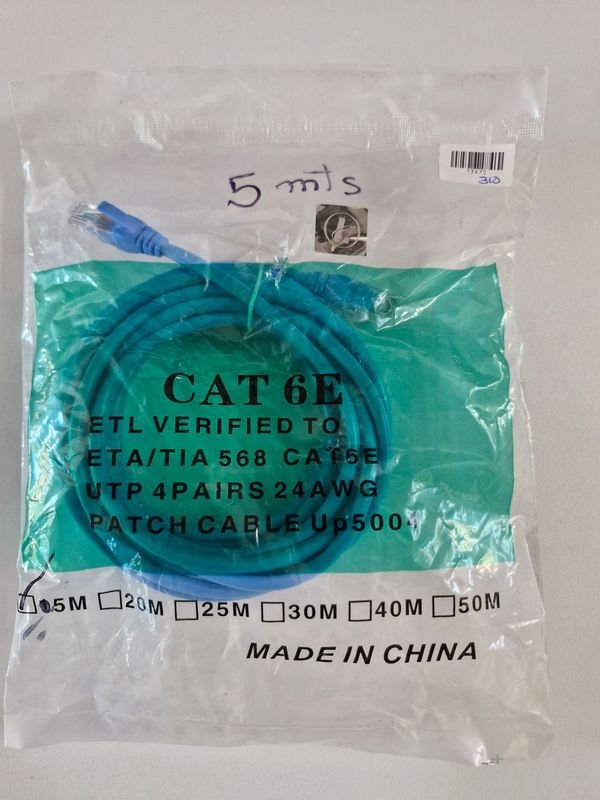 Lote siguiente: Cable teléfono CAT 6E de 5 metros