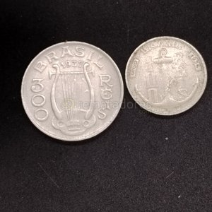 Dos Monedas Antiguas de Brasil: 1937 y 1936 - imagen 3