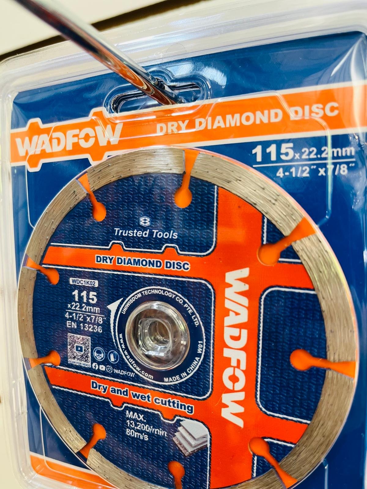 Pack x20 Discos Diamantados Wadfow 4.1/2" x 22.2mm