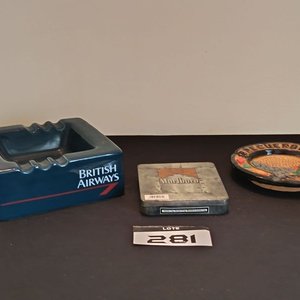 Lote siguiente: Cenicero British Airways de Cerámica y Caja Metálica Marlboro