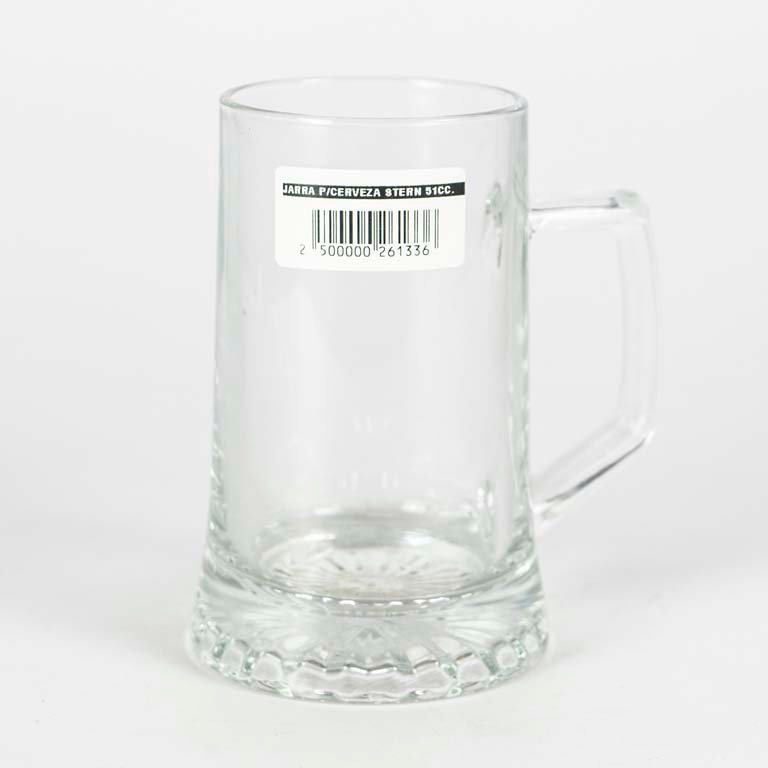Jarra de vidrio transparente con etiqueta blanca - imagen 2