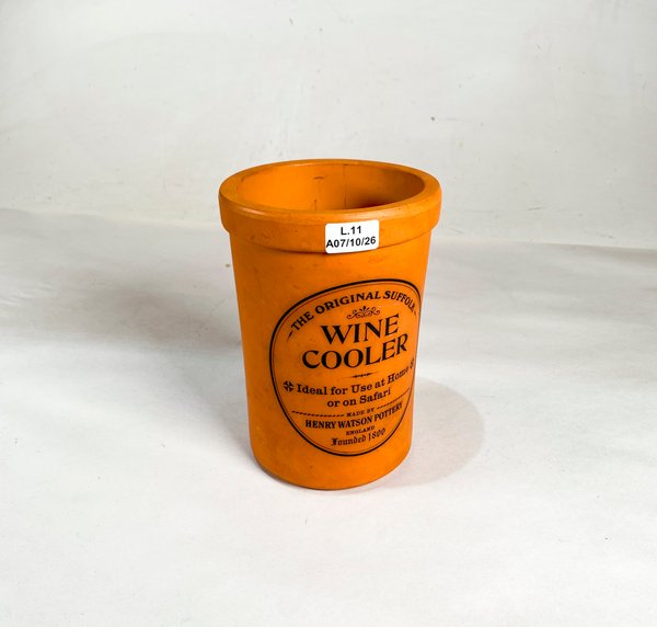 Recipiente "Wine Cooler" de Barro Cocido Inglés Henry Watson Pottery - imagen 1