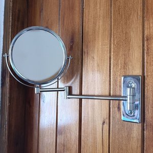 Espejo de Pared Doble Cara con Aumento, Metal Cromado - imagen 6