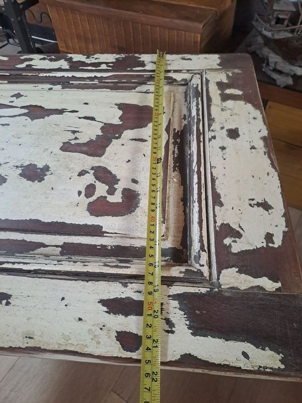 Mesa ratona echa rustica de estilo retro con patas harpina - imagen 5